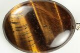 Tiger's Eye Pendant (Necklace) - Sterling Silver #192360-1
